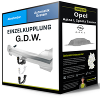 Abnehmbare AnhäNgerkupplung für Opel Astra L Sports Tourer 21- Typ OV5 G.D.W.
