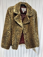Marvin Richards Vintage Leopard Print Faux Fur Coat- New With Tags