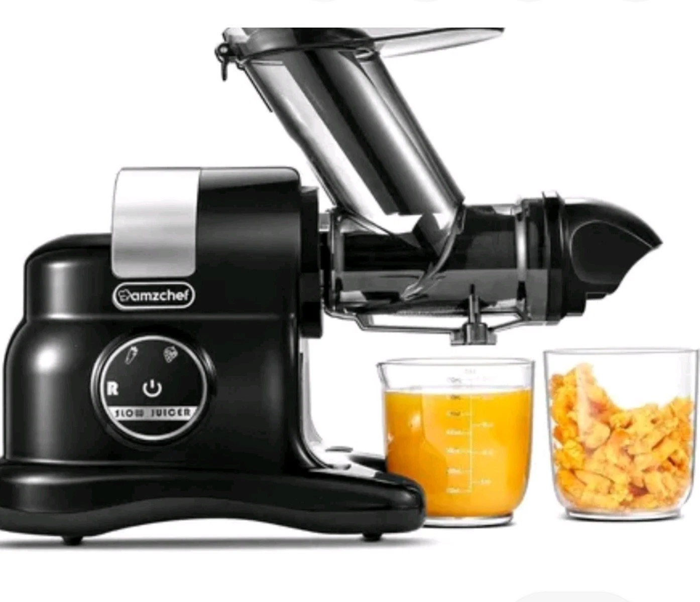 AMZCHEF Cold Press Slow Juicer Fresh Juices Black ZM1517 New