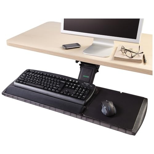 Kensington, 60718, Adjustable Keyboard Platform, SmartFit, 21-1/4w x 10d, Black