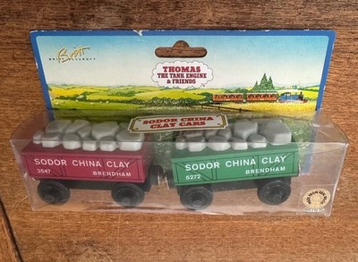 1997 Learning Curve Wooden Thomas Train Sodor China Cars!