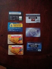 Unused Unsigned Vintage Bank Cards**Lot O 7