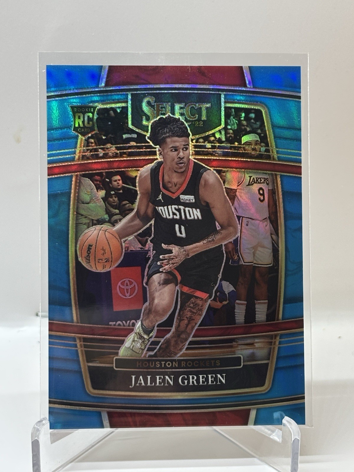 2021-22 Select Jalen Green Light Blue Prizms RC Concourse # /299 #7 Rookie