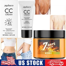 SPF43 CC Full Coverage Cream + 7 Day Flash Cream Hot Sweat Cream,Skin But Better