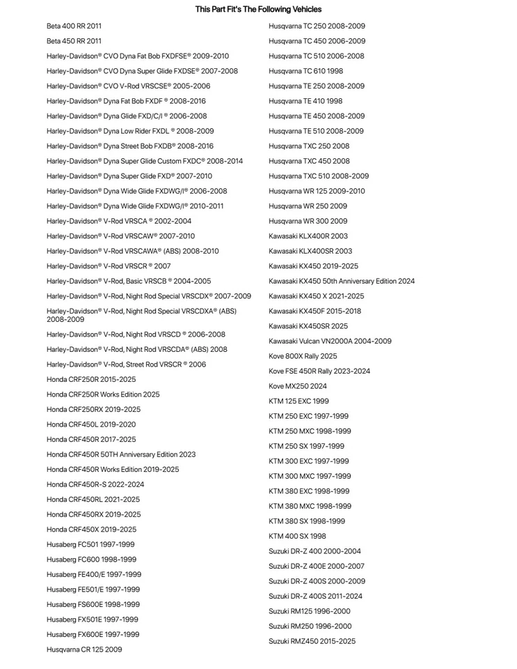 Controlador de sello de horquilla Tusk 49/50 mm para Husaberg Fe400/E 1997-1999 Foto 2 de 4
