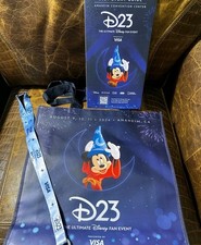 DISNEY D23 EXPO TOTE BAG DISNEY LANYARD & EVE...