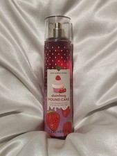 Bath  Body Works BBW STRAWBERRY POUND CAKE Fine Fragrance Body Mist 8 fl oz New