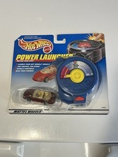 Hot Wheels Power Launcher Blue Launcher Brown Vintage Car Sealed 1997