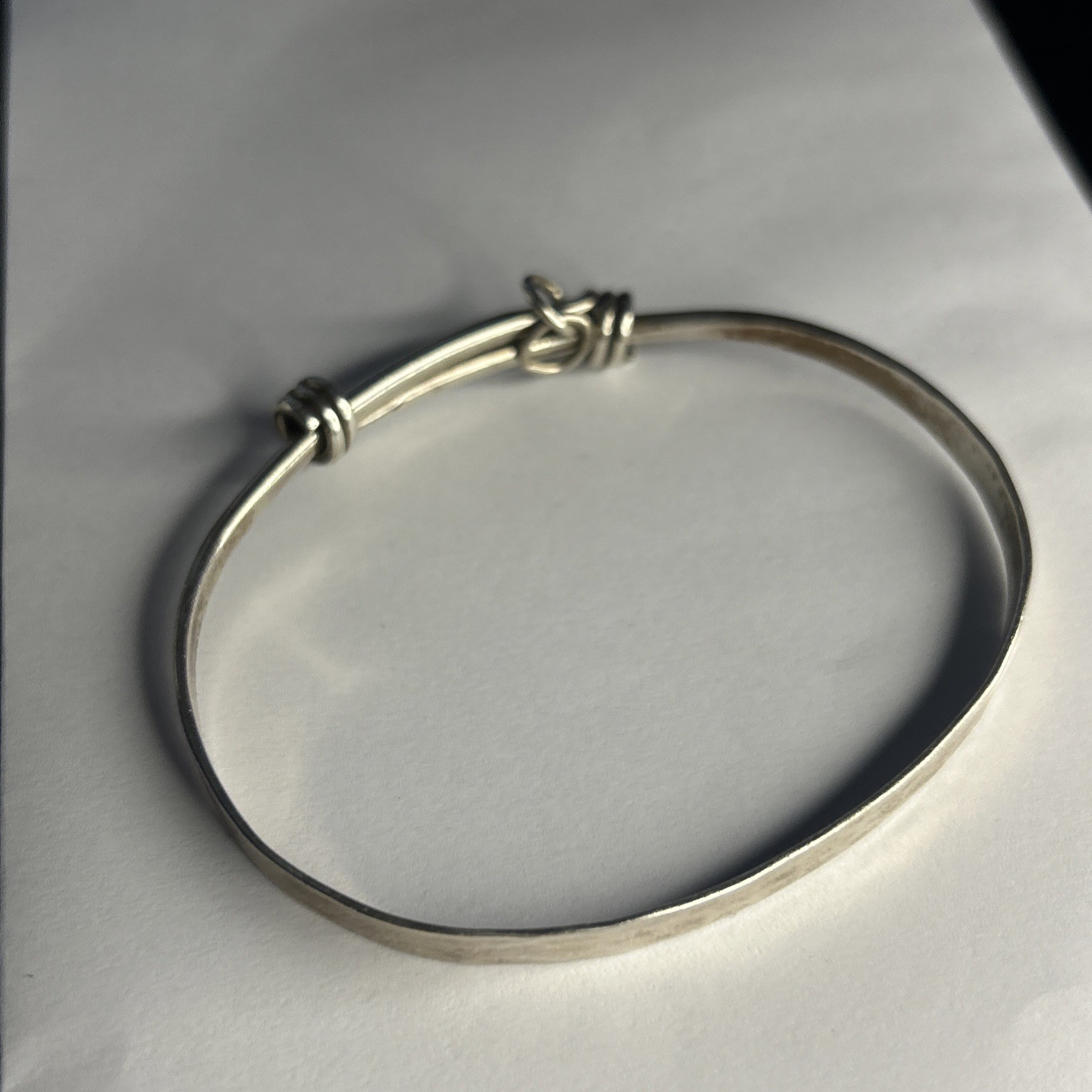 Elan Solid .925 Sterling Silver Expandable Bangle… - image 3