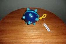 Ertl Bumble Ball Jr. Vintage 90s Vibrating Toy Blue With Keychain Clip NEW/TAG
