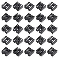 MECCANIXITY 100Pcs DIP IC Chip Socket Adapter 8 Pin IC Assortment Kit 2.54mm/...