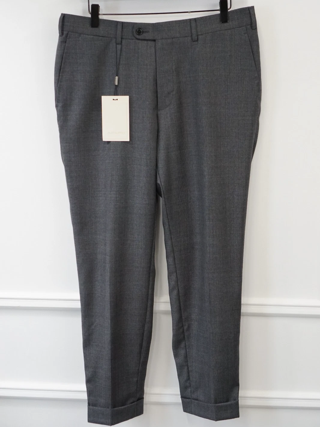 Men Suitsupply Pants Trousers Brescia Grey Size 23 EU46S UK/US36S
