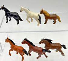 Safari LTD Lot Of 6 Mini Horse Figures Appaloosa, Haflinger, Chestnut, Trakhner