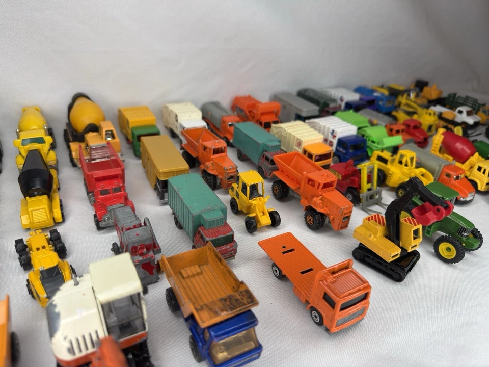 Vintage Diecast Construction Truck Lot Dump Cement Tractor Crane Farm Vehicles - Image 4 of 4
