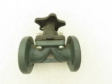 Rockwell 1-1/2" Flanged Diaphragm Pinch Valve  Non-Rising Stem Fig CWP 5