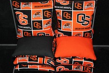 OREGON STATE BEAVERS 8 CORNHOLE BEAN BAGS BAGGO TOSS GAME Quality Handmade New 