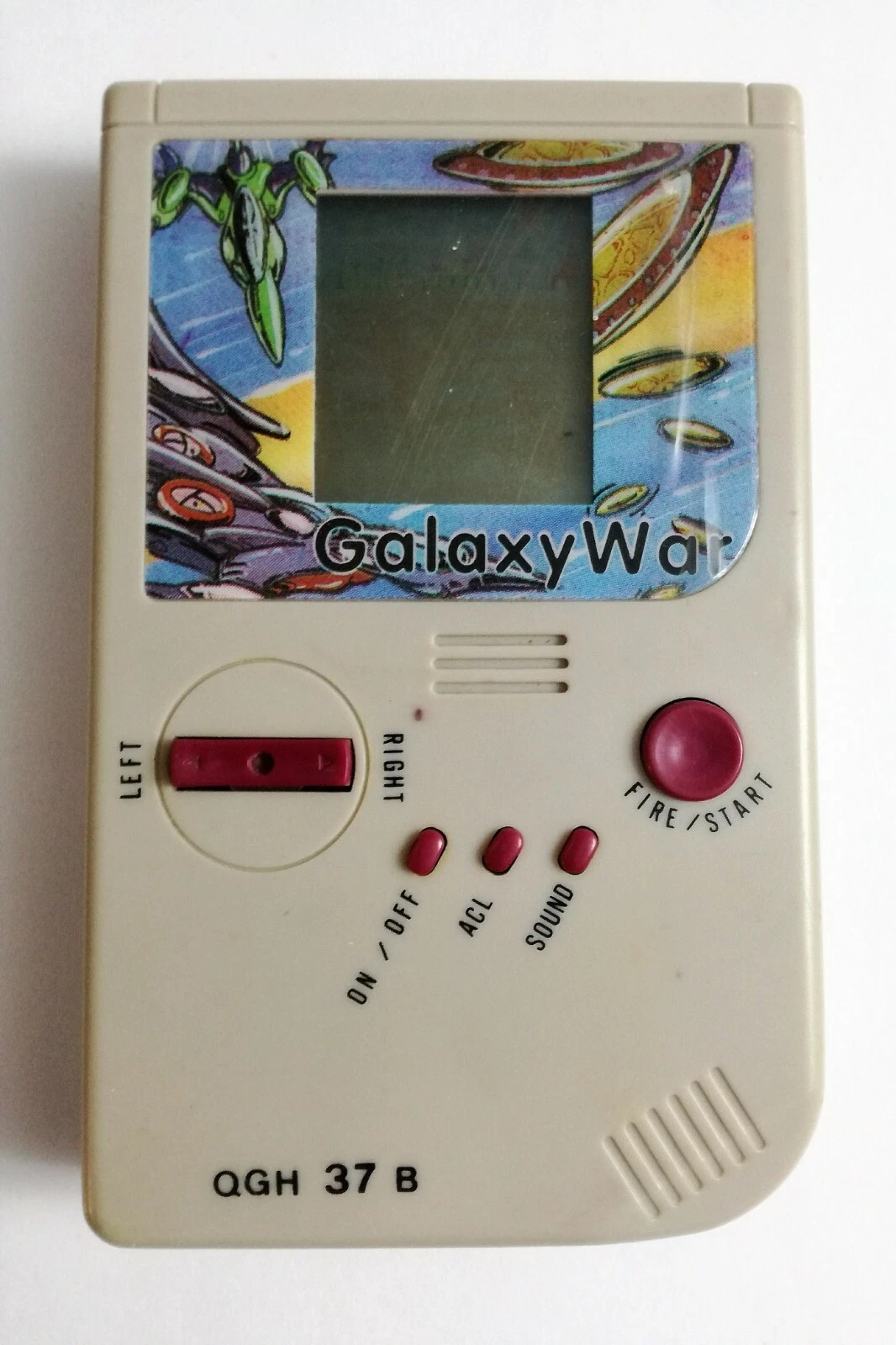 GALAXY WAR QGH 37 B GREY LCD RETRO PORTABLE VINTAGE 90s MINDSAYER