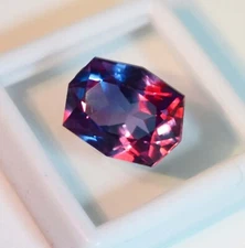 Brazil's 11.65-Ct Hexagonal Beautiful Color Changing Alexandrite Loose Gemstone