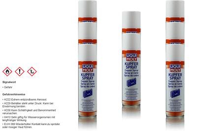 8x250 ml Original LIQUI MOLY Kupfer-Spray 1520 Dose Aerosol Schmierstoff