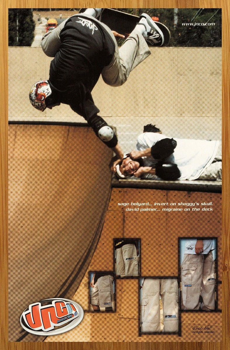 1998 JNCO Clothing Vintage Print Ad/Poster Sage Bolyard