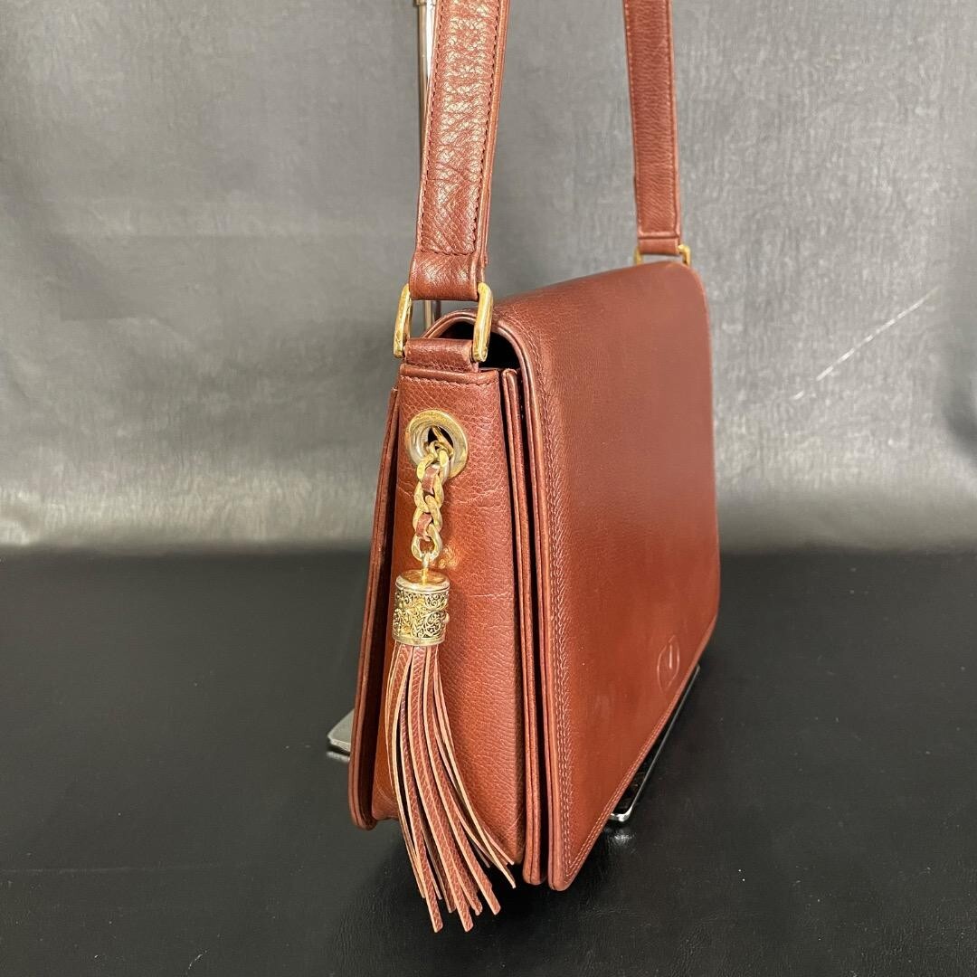 Valentino Garavani Leather Shoulder Bag Crossbody Brown E241