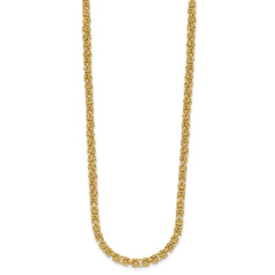 イエローゴールド　YG １４k ネックレス 14K Yellow Gold Polished Link Necklace 18