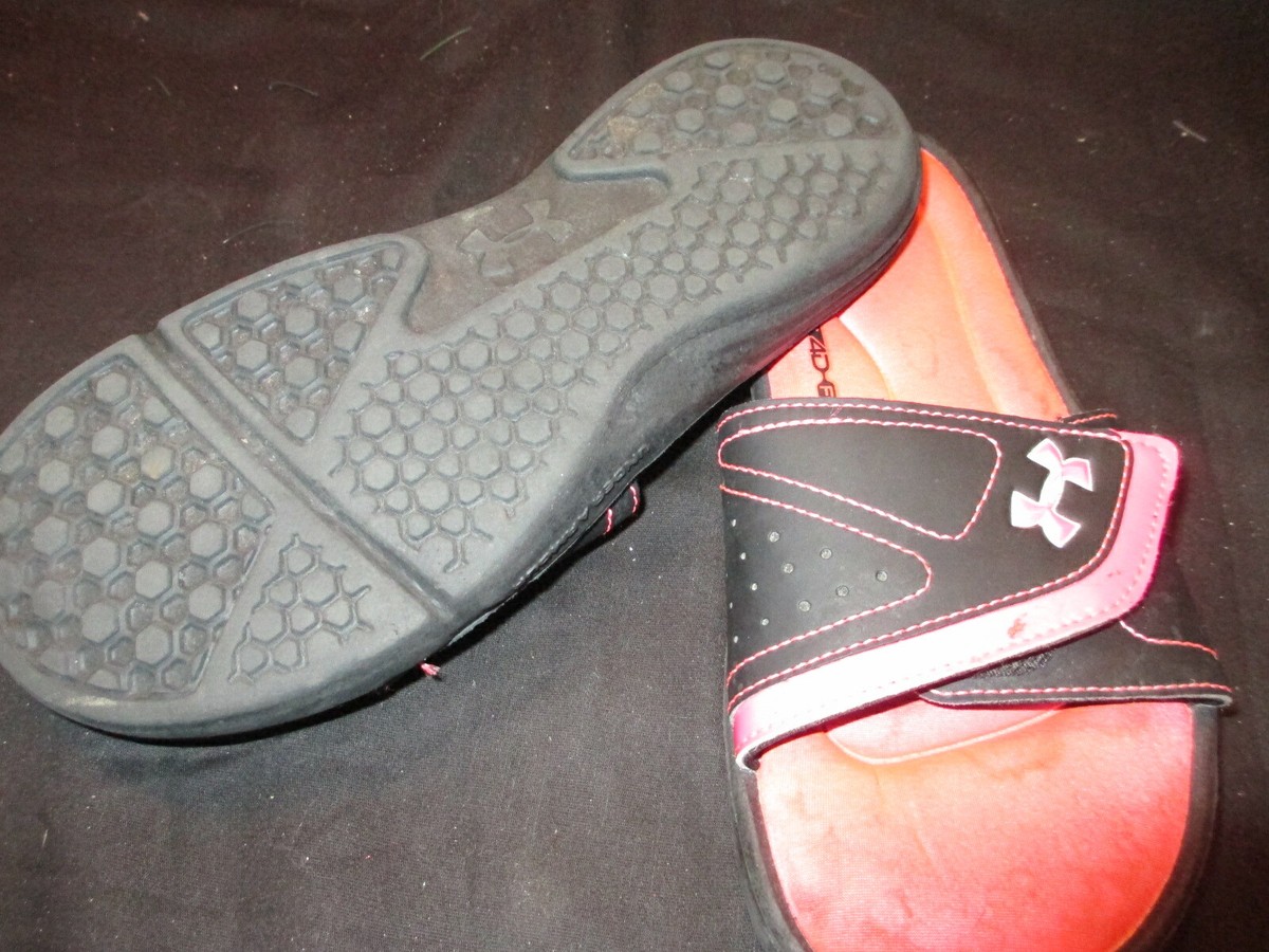 Women's UNDER ARMOUR 4D Foam Hook and Loop Slides Size 5Y | eBay