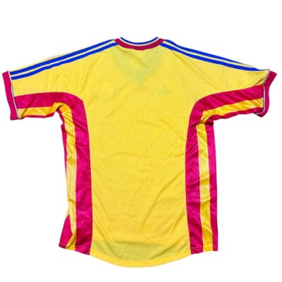 adidas 1998年ルーマニア代表 ユニフォームM MINT Romania 1998 Medium WC Adidas Jersey Shirt Vintage Gheorghe
