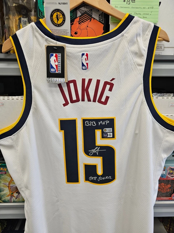 Nikola Jokic Autographed Signed B2B MVP THE JOKER Nike NBA Jersey BAS USASM | eBay Nikola Jokic Autographed Signed B2B Mvp The Joker Nike Nba Jersey Bas Usasm | Ebay