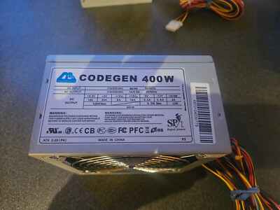 Codegen 300X ATX V2.03 400W leise 12cm Artic F12 Lüfter, PFC incl. Netzkabel
