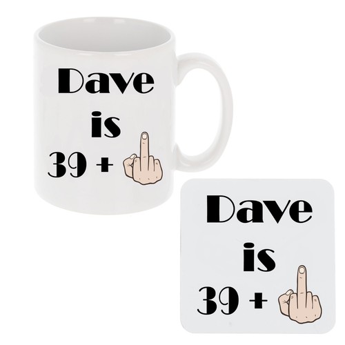 Taza personalizada 40 cumpleaños regalo novedad taza y montaña rusa divertida regalo de 40 cumpleaños - Imagen 13 de 29