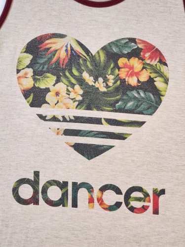 Sugar And Bruno Dancer Tank Size S/M Floral Summer - Picture 2 of 8