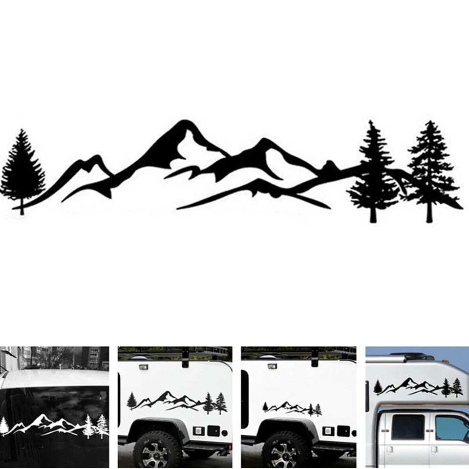 Tree Mountain Decoration For Car/Bumper/Window Vinyl Decal Sticker Decals Decor — 第 4/4 张图片