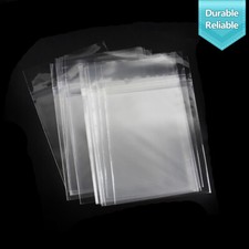300/500/1000 Pack 11 1/4x14 1/8 Clear Plastic Bags Acid-Free Self Seal Crystal
