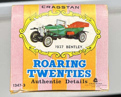 Cragstan 1927 Bentley 1:24 Plastic Model Vintage 1960s Hong Kong Made Boxed - Picture 21 of 23