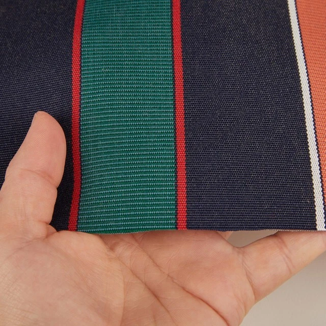 OUTDURA SPINNAKER PORT CANVAS STRIPE BLUE OUTDOOR FURNITURE FABRIC BY YARD 54"W - Image 4 of 4