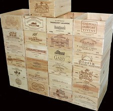 20 X GENUINE 12 BOTTLE LARGE WOODEN WINE CRATE / BOX / PLANTER / HAMPER STORAGE