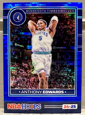 COLOR & JERSEY # MATCH! 2024-25 Panini NBA Hoops ANTHONY EDWARDS 5/99! (1/1)!