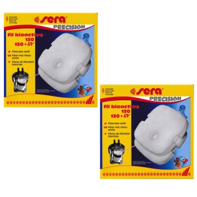 * 4 Filtervlies für sera Filter fil bioactive 130 / + UV  =  2 Packungen 30630