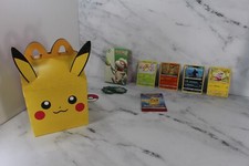 McDonalds 2022 Pokemon Happy Meal Box Pikachu with Pokemon Contents, Cards New