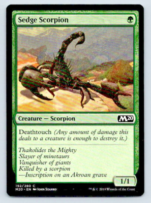 Sedge Scorpion Magic The Gathering Core Set 2020 M20 MTG Card FREE SHIPPING !