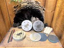 Lot of 3 - unfinished Friction Turkey Call kits w/ Strikers Turkey Call Supplies