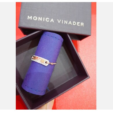 Monica vinader Rose Gold Plated Havana Adjustable Friendship