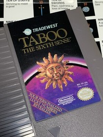 Taboo the Sixth Sense Nintendo NES Game w/ Poster- Cleaned, Tested & Works Great