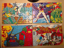 Gundam e Kyashan puzzle anni 80
