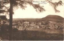 Postcard Bergstadt Altenberg Erzgebirge - old historical church, Pinge - 1921 dated
