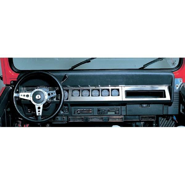 Habillage inox tableau de bord Jeep Wrangler YJ contre l'usure et fissures