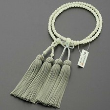 Kyoto Nichiren Japanisch Buddhistisch Rosenkranz Juzu 108beads Gr&uuml;n Onyx Damen