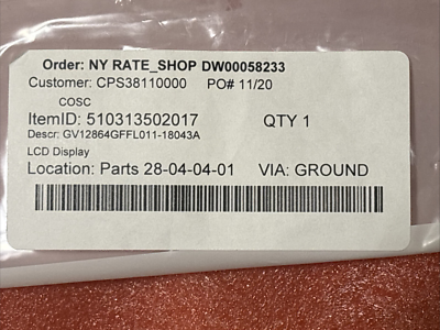 OEM Korg 510313502017 LCD Assembly for Electribe Sampler and