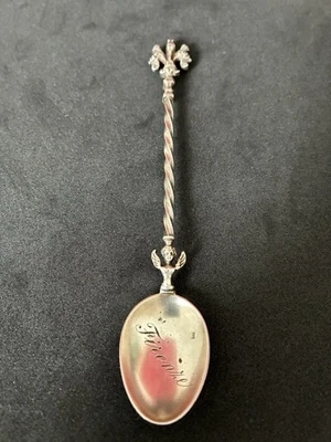 .800 Silver Firenze Italian Collectors Spoon With Winged Cherub Decoration - Image 1 of 4